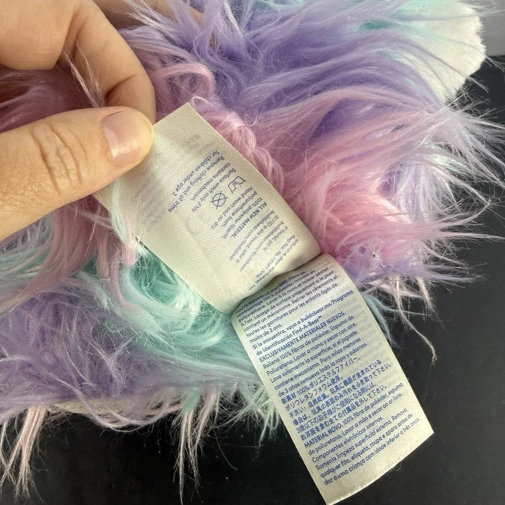 Build A Bear Pastel Fuzzy Bunny Rabbit Plush 14